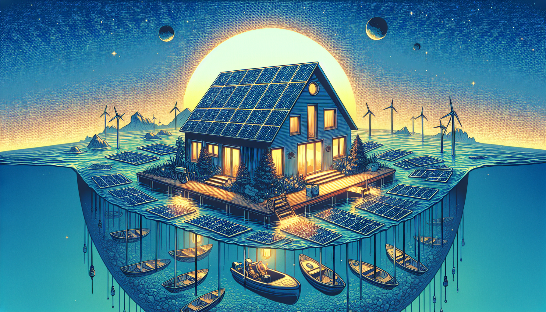 Transition vers l'Énergie Verte: Comment Installer des Panneaux Solaires Flottants chez Vous en 2024