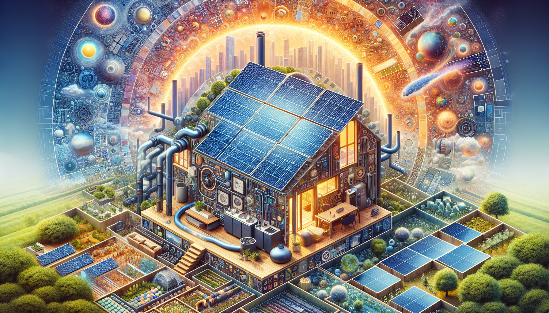 Comment Intégrer les Panneaux Solaires à votre Système de Chauffage pour une Maison Plus Verte en 2024